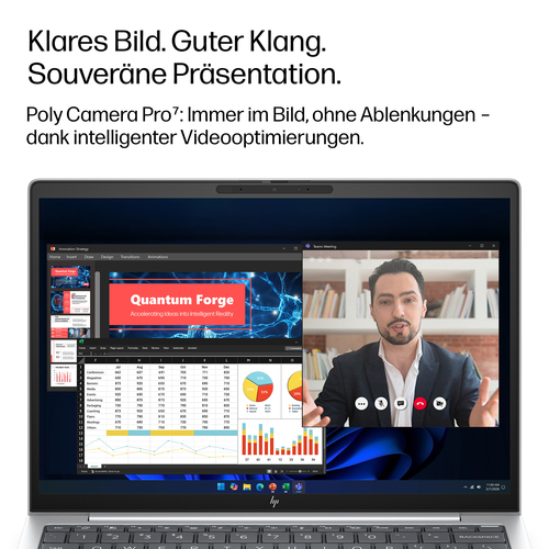 HP EliteBook 8 Flip G2i 33,8 cm (13,3 Zoll) Touchscreen Umrüstbar Copilot+ PC 2 in 1 Notebook - 5G - WUXGA - Intel Core Ul