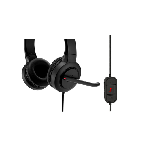 Kensington H1000 Kabel Auf den Ohren, Kopfbügel Stereo Headset - Schwarz - Binaural - Geschlossen - 20 Hz bis 20 kHz Frequ