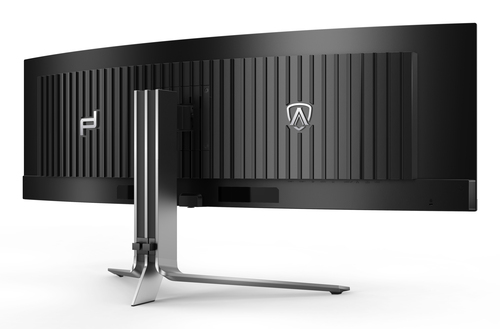 AOC AGON PRO PD49 49" Class Dual Quad HD (DQHD) Ecrã curvo Monitor OLED para jogos - 32:9 - Prata, preto texturizado - 124