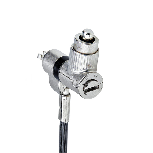 StarTech.com 3-in-1 Universal Laptop Lock 6.6ft, Master Keyed Locking Cable, Security Cable, Compatible w/Noble Wedge®/Nan