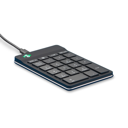 R-Go Tools Tastatur R-Go Numpad Break, ergonomischer Ziffernblock mit Pausensoftware, kabelgebunden, schwarz. Geräteschnit
