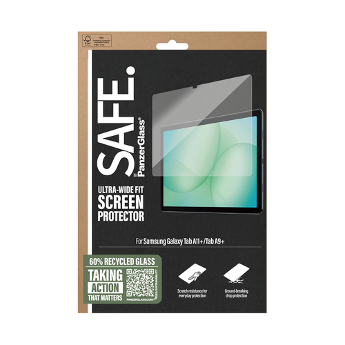 Safe Screen Protector for Samsung Galaxy Tab A9+ - For Widescreen LCD Tablet