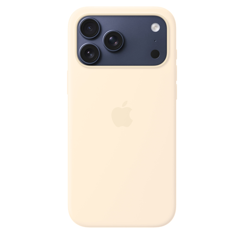 Apple Hülle iPhone 17 Pro Max Smartphone - Vanille - Seidig, Softtouch - Kratzfest, Sturzsicher - Silikon, MicroFiber - Ka
