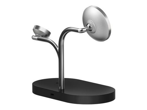 Samsung Induction Charger - Black, Silver - For Smartphone, Smartwatch, Earbud, Smart Ring, Headset - 15.1 V DC Input - 1.