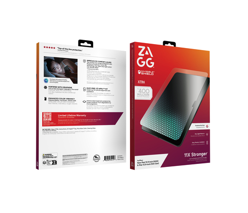 ZAGG Glass XTR4 Tempered Glass, Graphene Screen Protector for Apple iPad (10th Generation) - For 27.9 cm (11"), 27.7 cm (1