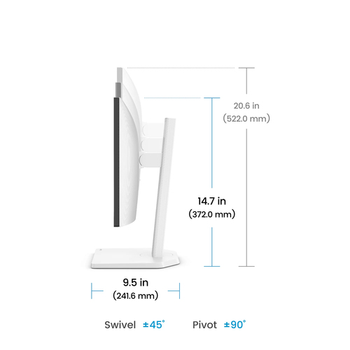 Monitor LED BenQ GW2490TC 609,6 mm (24,0") Class Full HD - 16:9 - 60,5 cm (23,8") Viewable - Tecnologia In-plane Switching