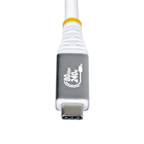 StarTech.com 1 m USB4 A/V/Power/Data Transfer Cable - 1 - Cable for Notebook, USB Device, Docking Station, Wall Charger, M