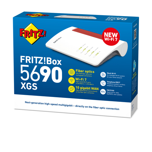 Box 5690 XGS International. Wi-Fi band: Dual-band (2.4 GHz / 5 GHz), Top Wi-Fi standard: Wi-Fi 7 (802.11be), Wi-Fi standar