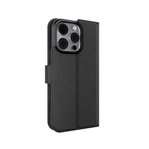 ifrogz Defence Tasche (Folie) Apple iPhone 16 Pro Smartphone - Schwarz - PU-Leder, Plastik, Polycarbonat Körper