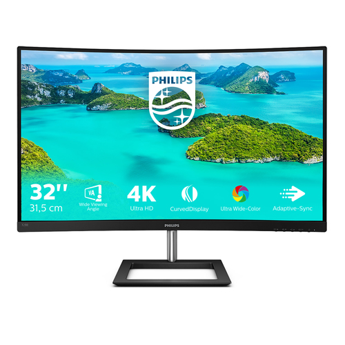Philips E Line 328E1CA/00. Display diagonal: 80 cm (31.5"), Display resolution: 3840 x 2160 pixels, HD type: 4K Ultra HD, 