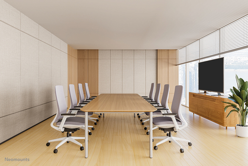 Neomounts Height Adjustable TV Stand - 23" (58.42 cm) to 75" (190.50 cm) Screen Support - 40 kg Load Capacity - 73.50 cm (