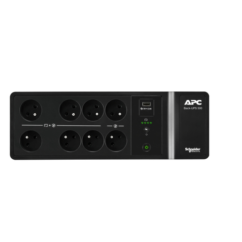APC by Schneider Electric Back-UPS Standby UPS - 500 VA/300 W - Floor/Wall Mountable - 6 Hour Recharge - 230 V AC Input - 