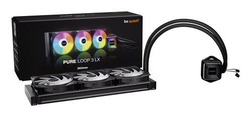 be quiet! Pure Loop 3 LX Lüfter/Heizung/Wasserblock/Pumpe - PC, Computer - 120 mm Maximum Fan Diameter - 3 x Fan(s) - 2100