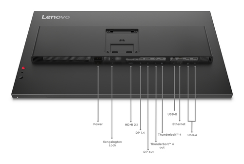 Lenovo ThinkVision P32UD-40 32" Class 4K UHD LED Monitor - 16:9 - Raven Black - 80 cm (31.5") Viewable - In-plane Switchin