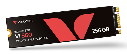 Unità stato solido Verbatim Vi560 - M.2 2280 Interno - 256 GB - SATA (SATA/600) - 110 TB TBW - 560 MB/s Velocità massima t