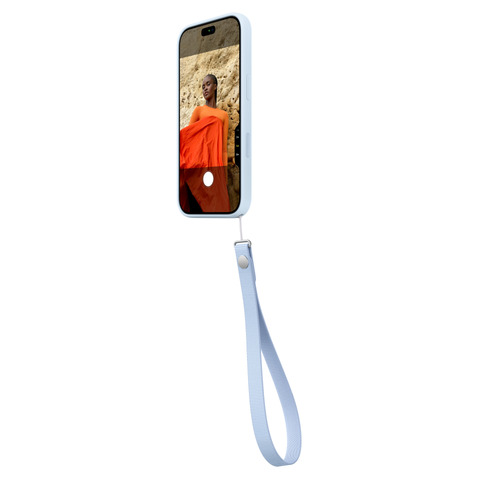 Apple Wrist Strap – Crisp Blue. Product type: Wristlet strap, Product colour: Light Blue, Material: Polyethylene terephtha