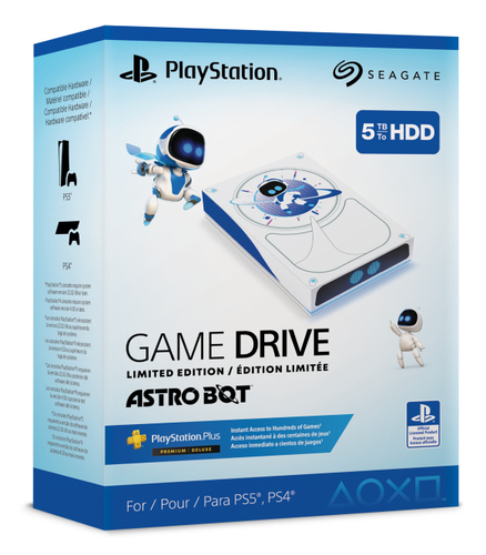 Seagate STLW5000203 5 TB Hard Drive - External - White - Gaming Console, PlayStation Device Supported - USB 3.0
