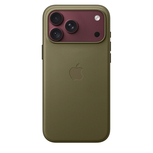 Apple Hülle Smartphone - Texturiert - Oliv - Kratzfest, Sturzsicher - Webstoff, Polyester, Thermoplastisches Polyurethan (