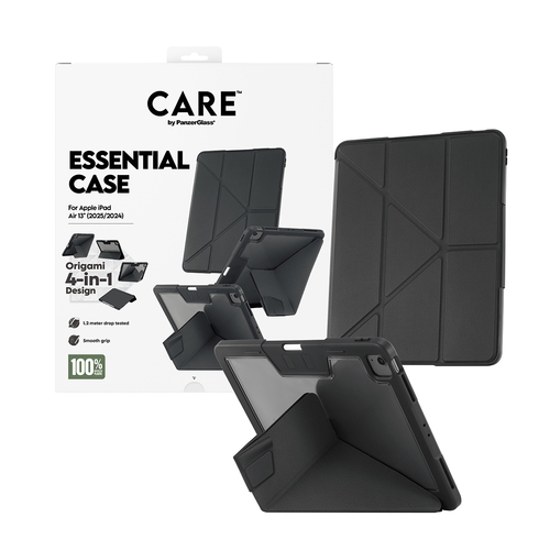 CARE Essential Case for Apple iPad Air 13 (2024), iPad Air 13 (2025) Tablet - Black - Thermoplastic Polyurethane (TPU) - 3