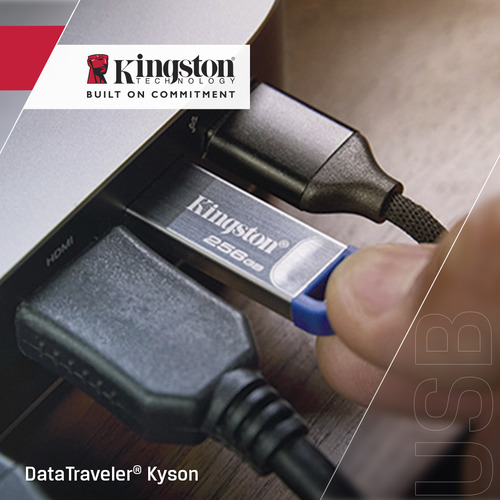 Kingston DataTraveler Kyson 256 GB USB 3.2 (Gen 1) Type A Flash Drive - 220 MB/s Read Speed