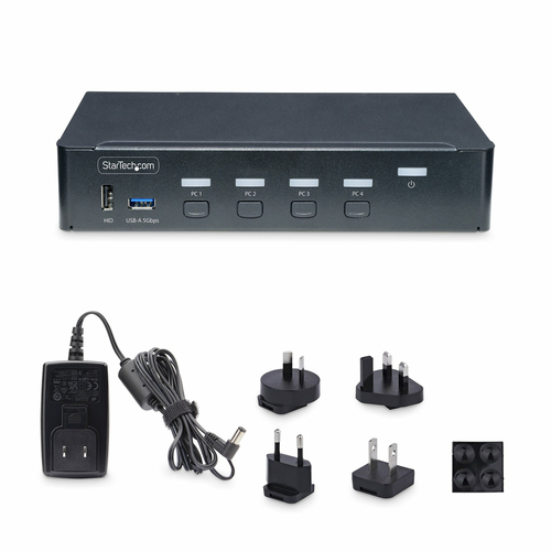 StarTech.com P4AD122-KVM-SWITCH. Tastatur Porttyp: USB, Maus-Porttyp: USB, Video Porttyp: DisplayPort. HD type: 4K Ultra H
