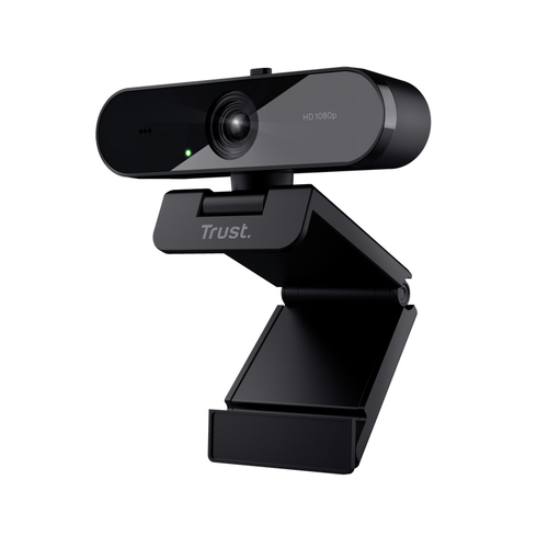 Trust TW-200 - Webcam - 30 fps - Schwarz - USB 2.0 - 1920 x 1080 Pixel Videoauflösung - Fixfokus - 84° Angle - Ständer - M