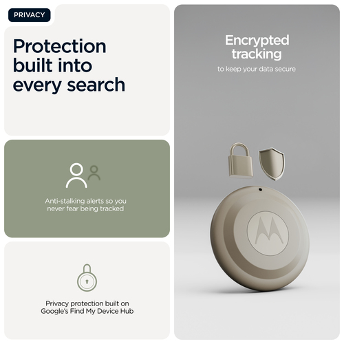 Motorola Mobility Tag 2 Asset Tracking Device - Bluetooth