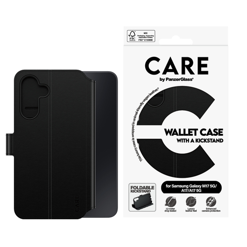 PANZERGLASS CARE WALLET KICKSTAND SAMSUNG M17/A17 BLACK