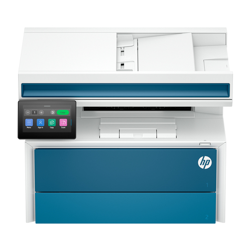 HP LaserJet Pro 4113fdn Wired Laser Multifunction Printer - Monochrome - White, Blue - Copier/Printer/Scanner - Automatic 