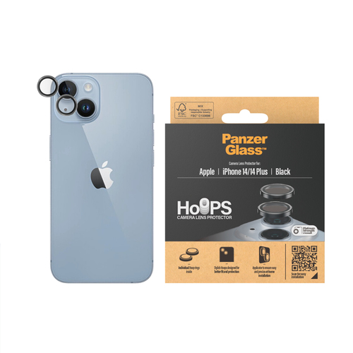 PanzerGlass Hoops Camera Lens Protector - Black - Aluminium