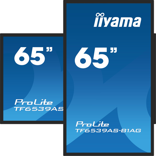 iiyama TF6539AS-B1AG. Produktdesign: Kiosk-Design. Bildschirmdiagonale: 163,8 cm (64.5"), Bildschirmtechnologie: LED, Disp
