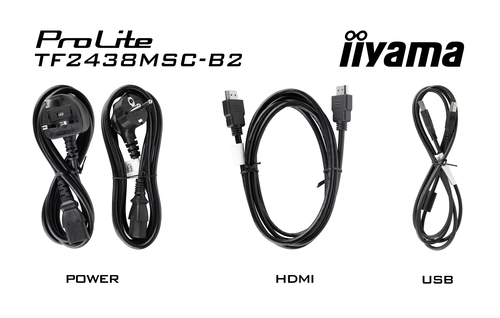 iiyama ProLite TF2438MSC-B2 24 Zoll Klasse Open-Frame-LED-Touchscreen-Monitor - 16:9 Format - 5 ms Reaktionszeit - 60,5 cm
