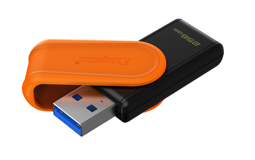Pen Drive Kingston DataTraveler Exodia S - 256 GB - USB 3.2 (Gen 1) - Nero, Arancione - 1