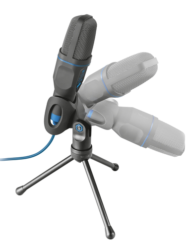 Trust Mico Wired Condenser Microphone - 1.80 m - 50 Hz to 16 MHz -45 dB - Omni-directional - Handheld, Desktop - Mini-phon