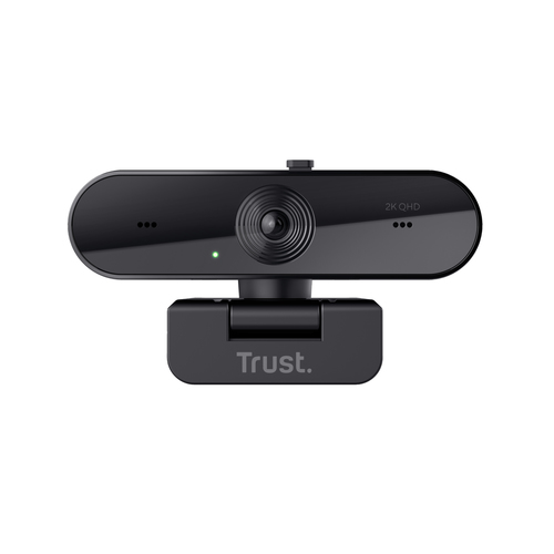 Trust - Webcam - 30 fps - Schwarz - USB 2.0 - 2560 x 1440 Pixel Videoauflösung - QHD - Autofokus - 92° Angle - Tischhalter