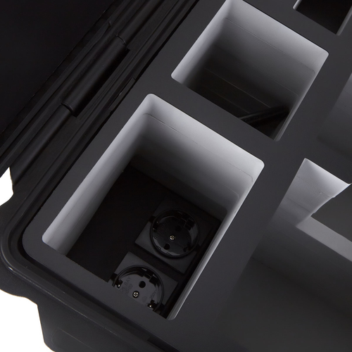 DEQSTER KT20C USB-C Tablet-Koffer (2. Gen.) für 20 Tablets, Drinnen, Draußen, AC, Schwarz, Türkis