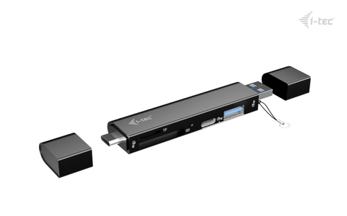 i-tec USB-C/USB-A Dongle SD, TF and 2x USB (1x USB-A, 1x USB-C). Host interface: USB 3.2 Gen 1 (3.1 Gen 1) Type-A + Type-C