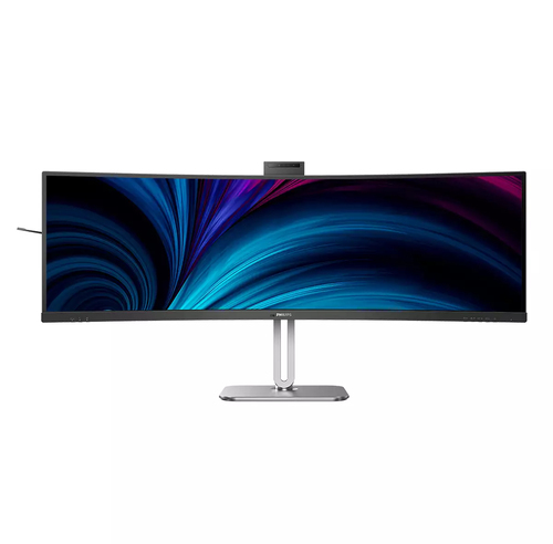 Philips 49B2U5900CH 49 Zoll Klasse Webcam Dual Quad HD (DQHD) Gekrümmter Bildschirm LED-Monitor - 32:9 Format - Schwarz - 