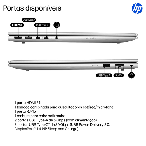 HP ProBook 4 G1iR 40,6 cm (16") Notebook - WUXGA - 60 Hz - Intel Core 5 120U - 16 GB - 512 GB SSD - Intel Chip - 1920 x 12