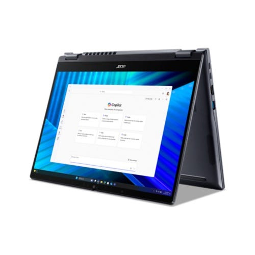 Acer TravelMate P4 Spin 14 TMP414RN-55-TCO Copilot+ PC 2 in 1 Notebook - WUXGA - Intel 225U - Blau - Intel Chip - Windows 