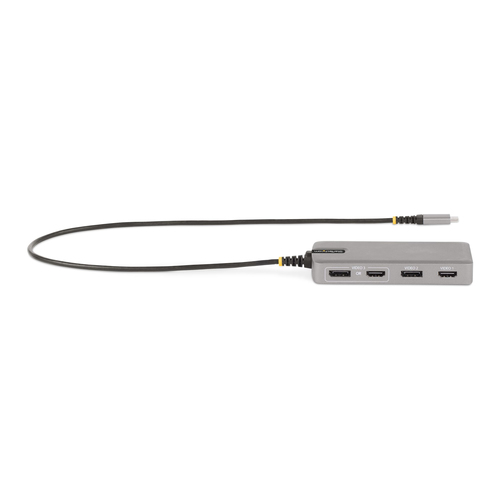 StarTech.com USB 3.2 (Gen 2) Type C Docking Station for Desktop PC, Notebook, Monitor - 15 W - Grey - 3 Displays Supported
