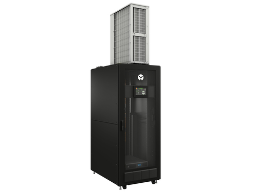 Vertiv VS3750I. Typ: Freistehendes Gestell, Rack-Kapazität: 42U, Sperrschloss. Stromversorgung: 7000 W. Internationale Sch