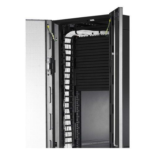 APC AR7721 Cable Organizer - Black - 2 Each Pack - TAA Compliant - Cable Manager - 42U Rack Height
