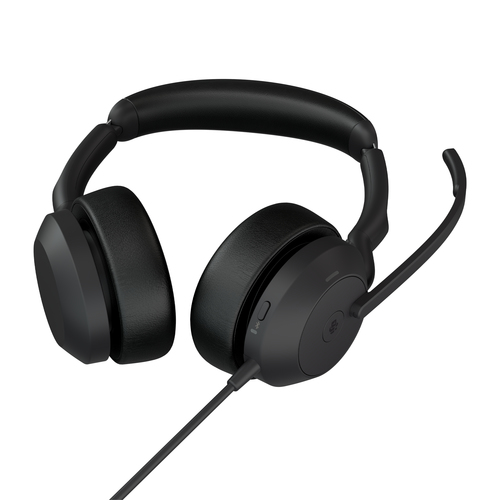 Jabra Evolve2 50 Wired/Wireless On-ear Stereo Headset - Binaural - Supra-aural - 3000 cm - Bluetooth - 20 Hz to 20 kHz - 1