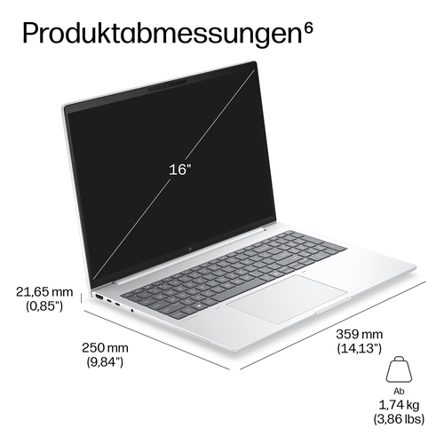 HP EliteBook 8 G2a 16 inch Notebook Next Gen AI PC. Produkttyp: Laptop, Formfaktor: Klappgehäuse. Prozessorfamilie: AMD Ry