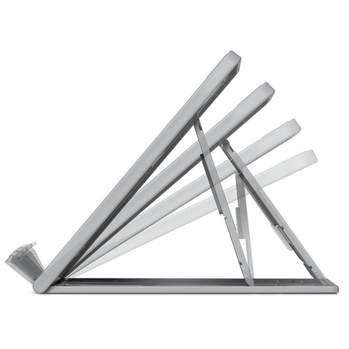 Kensington SmartFit Height Adjustable Notebook Stand - Up to 17"" (43.18 cm) Screen Support - Grey - For Notebook, Home - 
