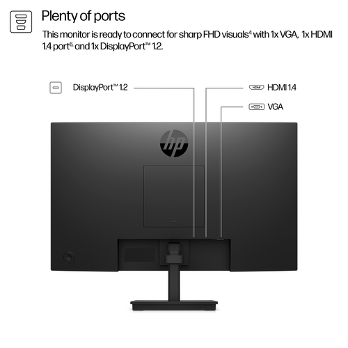 HP 324pf 24" Aula Full HD Monitor LED - 16:9 - 60,5 cm (23,8") Viewable - Tecnologia IPS (In-plane switching) - Borda WLED