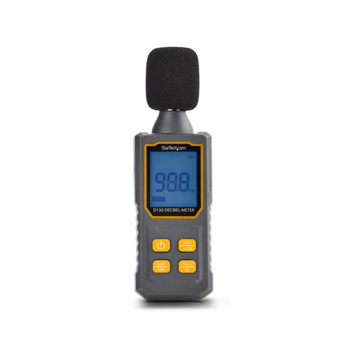 StarTech.com Handheld Digital Sound Meter w/Large LCD, Noise/Decibel Level Reader for Server Rooms/Offices, Audio Monitor,