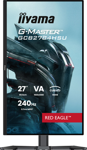 Moniteur de jeu LCD iiyama G-MASTER Red Eagle GCB2784HSU-B1 27" Classe Full HD Écran incurvé - 16:9 - Noir - 68,6 cm (27")