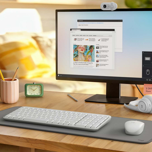 Tastiera e mouse Logitech MK250 - Italiano - Wireless Bluetooth Tastiera - Bianco - Wireless Bluetooth Mouse - Ottico - 10